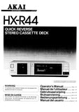 AKAI HX-R44 STEREO CASSETTE DECK BEDIENUNGSANLEITUNG MANUAL DEL USUARIO 24 SEITE DE ESP