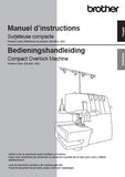BROTHER 2104D MACHINE A COUDRE NAAIMACHINE MANUEL D'INSTRUCTIONS BEDIENINGSHANDLEIDING 76 PAGES FRANC NL