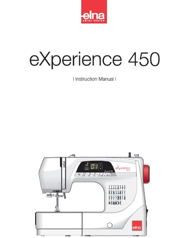 ELNA EXPERIENCE 450 SEWING MACHINE INSTRUCTION MANUAL 52 PAGES ENG