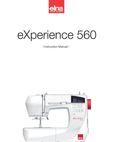 ELNA EXPERIENCE 560 SEWING MACHINE INSTRUCTION MANUAL 68 PAGES ENG