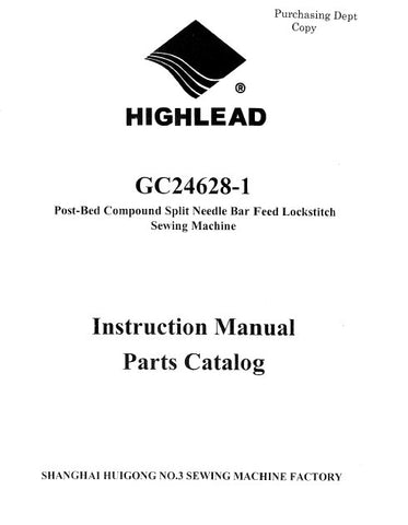 HIGHLEAD GC24628-1 SEWING MACHINE INSTRUCTION MANUAL 40 PAGES ENG