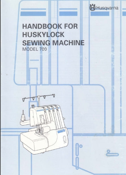 HUSQVARNA VIKING HUSKYLOCK 700 SEWING MACHINE MAQUINA DE COSER HANDBOOK MANUAL DE INSTRUCCIONES 69 PAGES ENG ESP