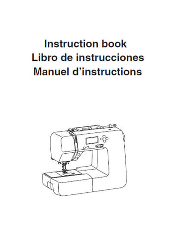 JANOME 49018 SEWING MACHINE INSTRUCTION BOOK 92 PAGES ENG ESP FRANC