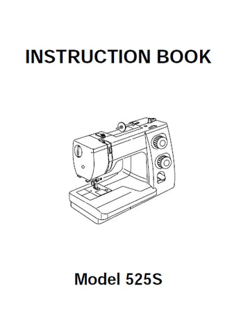 JANOME 525S LE SEWING MACHINE INSTRUCTION BOOK 45 PAGES ENG