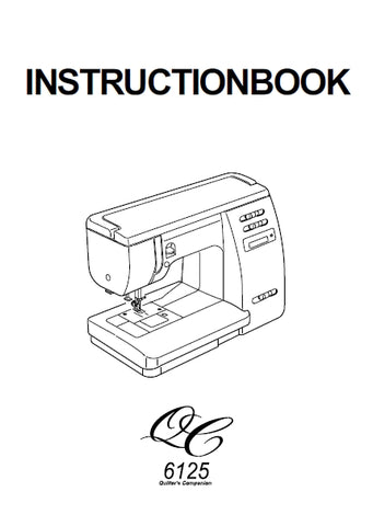 JANOME 6125QC SEWING MACHINE INSTRUCTION BOOK 43 PAGES ENG