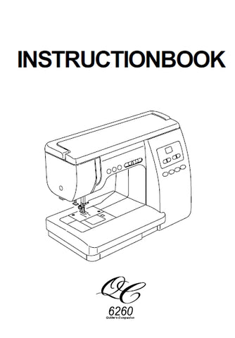 JANOME 6260QC SEWING MACHINE INSTRUCTION BOOK 52 PAGES ENG
