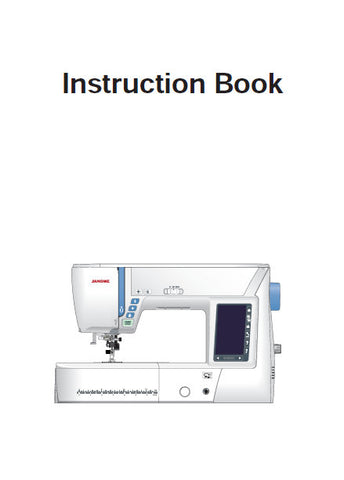 JANOME SKYLINE S9 SEWING MACHINE INSTRUCTION BOOK 182 PAGES ENG