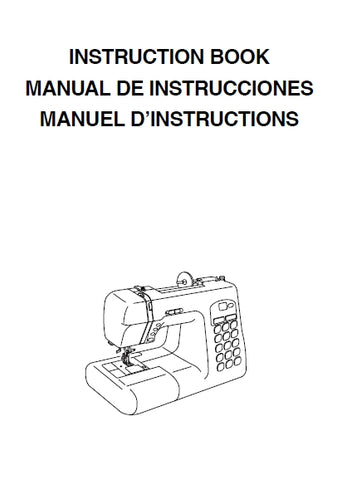 JANOME TB30 SEWING MACHINE INSTRUCTION BOOK 88 PAGES ENG ESP FRANC
