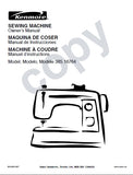KENMORE 385.16764 SEWING MACHINE MAQUINA DE COSER MACHINE A COUDRE OWNERS MANUAL MANUAL DE INSTRUCCIONES MANUEL D'INSTRUCTIONS 102 PAGES ENG ESP FRANC