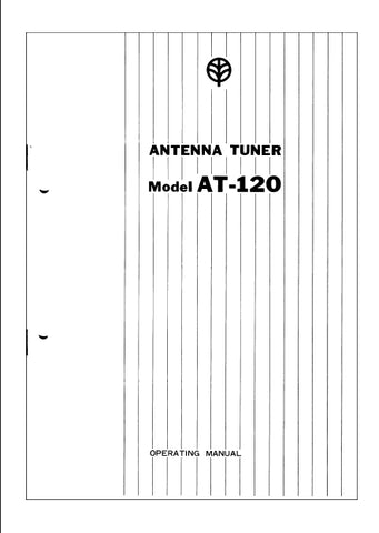 KENWOOD AT-120 ANTENNA TUNER OPERATING MANUAL 12 PAGES ENG