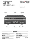KENWOOD AT-50 AUTOMATIC ANTENNA TUNER SERVICE MANUAL INC SCHEM DIAGS 30 PAGES ENG