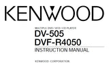 KENWOOD DV-505 DVF-R4050 MULTIPLE DVD/VCD/CD PLAYER INSTRUCTION MANUAL 43 PAGES ENG