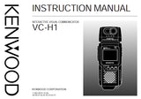 KENWOOD VC-H1 INTERACTIVE VISUAL COMMUNICATOR INSTRUCTION MANUAL 24 PAGES ENG