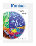 KONICA MINOLTA 7115 7118 PRINTER USERS MANUAL 168 PAGES ENG