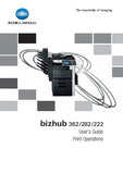 KONICA MINOLTA BIZHUB 362 282 222 PRINTER USERS GUIDE 412 PAGES ENG