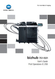 KONICA MINOLTA BIZHUB 751 651 PRINTER USERS GUIDE 308 PAGES ENG