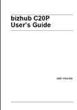 KONICA MINOLTA BIZHUB C20P PRINTER USERS GUIDE 258 PAGES ENG