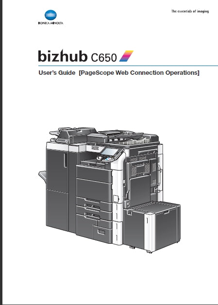KONICA MINOLTA BIZHUB C650 PRINTER USERS GUIDE 165 PAGES ENG