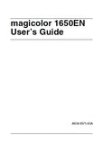 KONICA MINOLTA MAGICOLOR 1650EN PRINTER USERS GUIDE 191 PAGES ENG