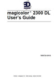 KONICA MINOLTA MAGICOLOR 2300 DL PRINTER USERS GUIDE 182 PAGES ENG