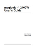 KONICA MINOLTA MAGICOLOR 2400W PRINTER USERS GUIDE 96 PAGES ENG