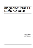 KONICA MINOLTA MAGICOLOR 2430 DL PRINTER REFERENCE GUIDE 140 PAGES ENG