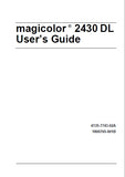KONICA MINOLTA MAGICOLOR 2430 DL PRINTER USERS GUIDE 144 PAGES ENG