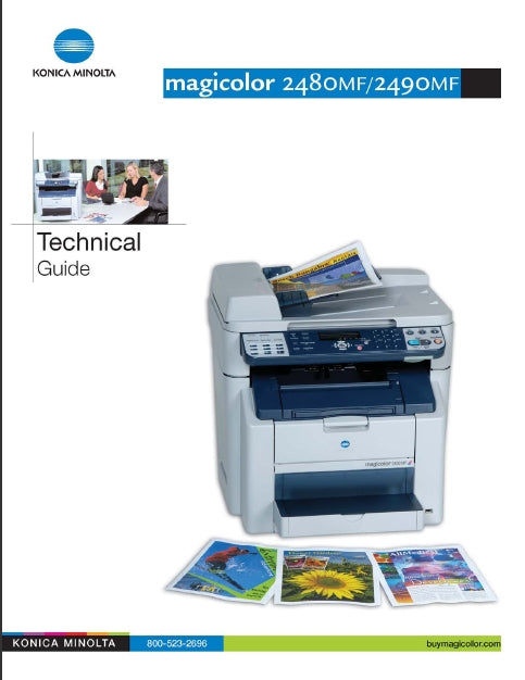 KONICA MINOLTA MAGICOLOR 2480MF 2490MF PRINTER TECHNICAL GUIDE 46 PAGES ENG