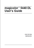 KONICA MINOLTA MAGICOLOR 5440 DL PRINTER USERS GUIDE 164 PAGES ENG
