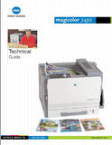 KONICA MINOLTA MAGICOLOR 7450 PRINTER TECHNICAL GUIDE 46 PAGES ENG