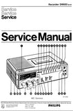 PHILIPS D6920 STEREO CASSETTE RECORDER SERVICE MANUAL INC SCHEMATIC DIAGRAMS 10 PAGES ENG NL FRANC DEUT ITAL