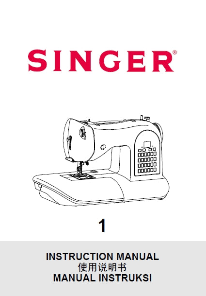 SINGER 1 SEWING MACHINE INSTRUCTION MANUAL 60 PAGES ENG CHIN INDON