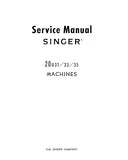 SINGER 20U31 20U33 20U35 SEWING MACHINE SERVICE MANUAL 24 PAGES ENG
