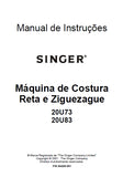 SINGER 20U73 20U83 MAQUINA DE COSTURA MANUAL DE INSTRUCOES 17 PAGINA PT
