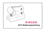 SINGER 2273 TRADITION NAHMASCHINE BEDIENUNGSANLEITUNG 31 SEITE DEUT