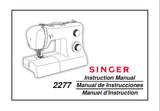 SINGER 2277 SEWING MACHINE INSTRUCTION MANUAL 62 PAGES ENG ESP FRANC