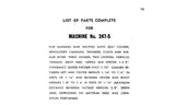 SINGER 247-4 247-5 SEWING MACHINE LIST OF PARTS COMPLETE 32 PAGES ENG