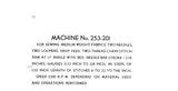 SINGER 253-200 253-201 SEWING MACHINE LIST OF PARTS COMPLETE 25 PAGES ENG