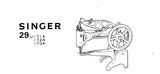 SINGER 29U171A 29U172A 29U173A SEWING MACHINE MACHINE PARTS CHART 8 PAGES ENG (Copy)
