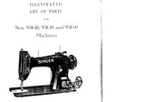 SINGER 95K40 95K41 95K60 SEWING MACHINE ILLUSTRATED LIST OF PARTS 43 PAGES ENG