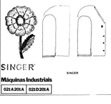 SINGER 021A201A 021D201A MAQUINA DE COSTURA MANUAL DE INSTRUCOES 40 PAGINA PORTUGUESE