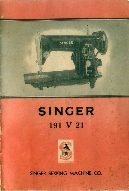 SINGER 191V21 MAQUINA DE COSER MANUAL DE INSTRUCCIONES 17 PAGINA ESP