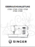 SINGER C7200 C7205 C7220 C7225 C7250 C7255 NAHMASCHINE GEBRAUCHSANLEITUNG 44 SEITE DEUT