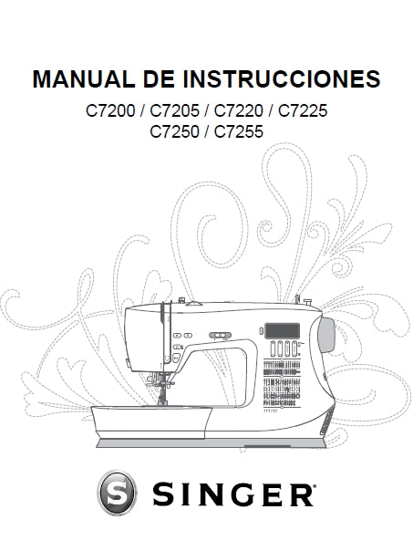 SINGER C7200 C7205 C7220 C7225 C7250 C7255 MAQUINA DE COSER MANUAL DE INSTRUCCIONES 44 PAGINA ESP