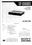 SONY ST-S555ES FM STEREO TUNER SERVICE MANUAL INC SCHEM DIAGS 31 PAGES ENG
