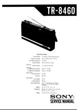 SONY TR-8460 RADIO RECEIVER SERVICE MANUAL INC SCHEM DIAGS 23 PAGES ENG