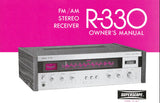 SUPERSCOPE R-330 FM AM STEREO RECEIVER OWNER'S MANUAL INC CONN DIAGS 25 PAGES ENG
