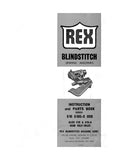 US BLINDSTITCH REX 618 618-6 808 SEWING MACHINE INSTRUCTION MANUAL 27 PAGES ENG