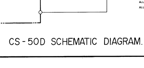 AKAI CS-50D CASSETTE TAPE RECORDER SCHEMATIC DIAGRAM 1 PAGE ENG