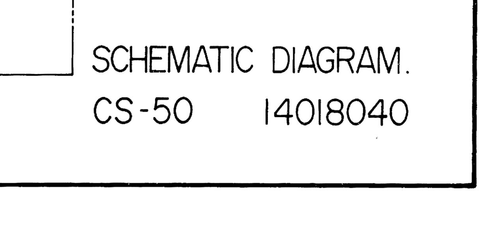 AKAI CS-50 CASSETTE TAPE RECORDER SCHEMATIC DIAGRAM 1 PAGE ENG